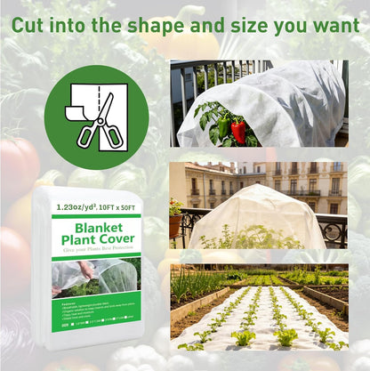 2 Pack Plant Covers Freeze Protection 10ft x 33ft Frost Cloth Plant Cover