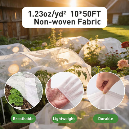 2 Pack Plant Covers Freeze Protection 10ft x 33ft Frost Cloth Plant Cover