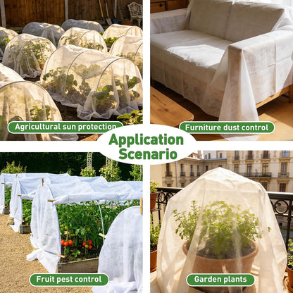2 Pack Plant Covers Freeze Protection 10ft x 33ft Frost Cloth Plant Cover