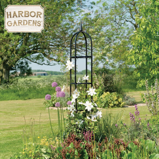 R352HG Garden Obelisk, Black, 96" High