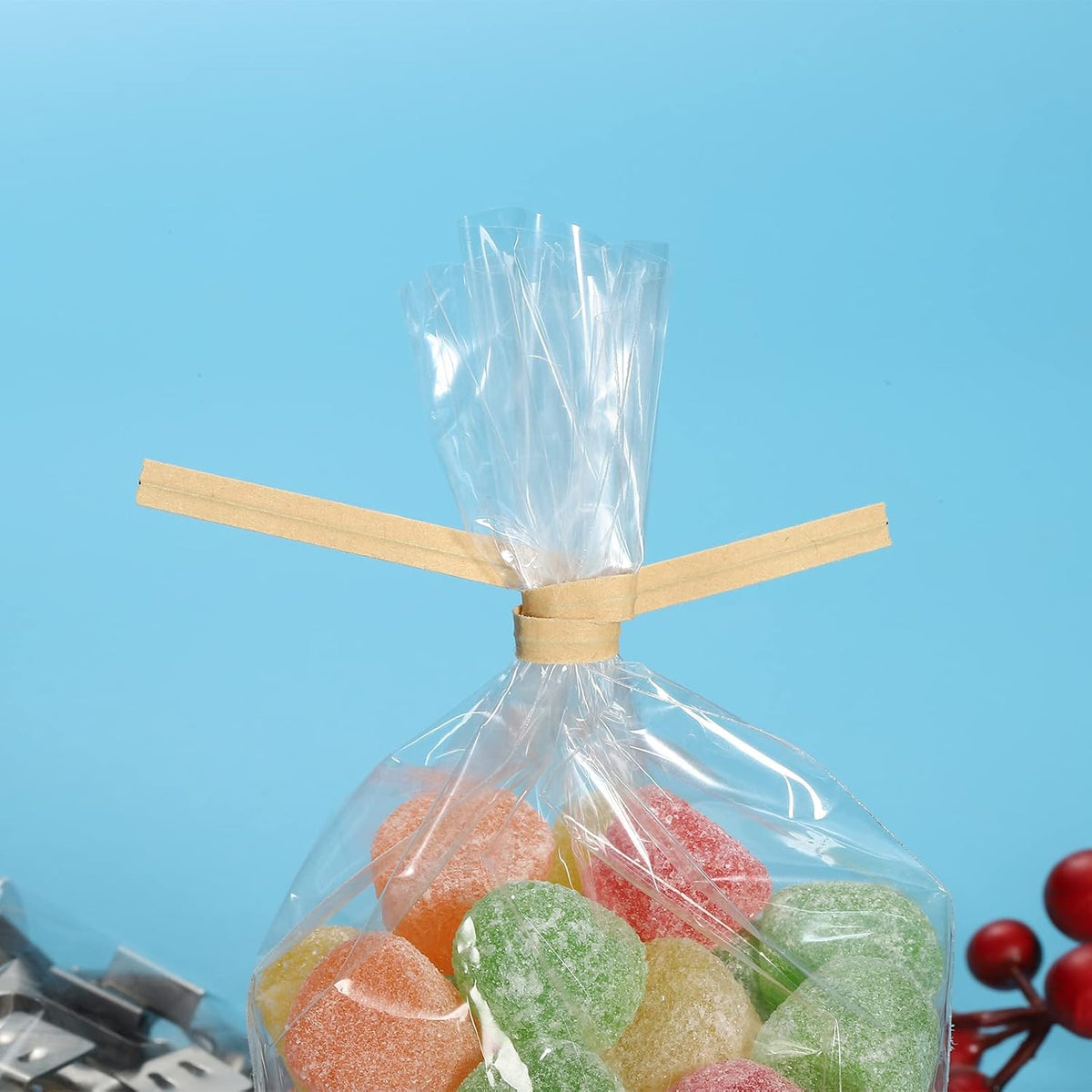 Twist Ties 3" Paper Closure Tie for Party Tying Gift Bags, Candy, Bread, Arts Crafts White Pack of 1500