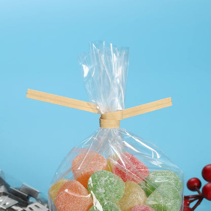 Twist Ties 3" Paper Closure Tie for Party Tying Gift Bags, Candy, Bread, Arts Crafts White Pack of 1500