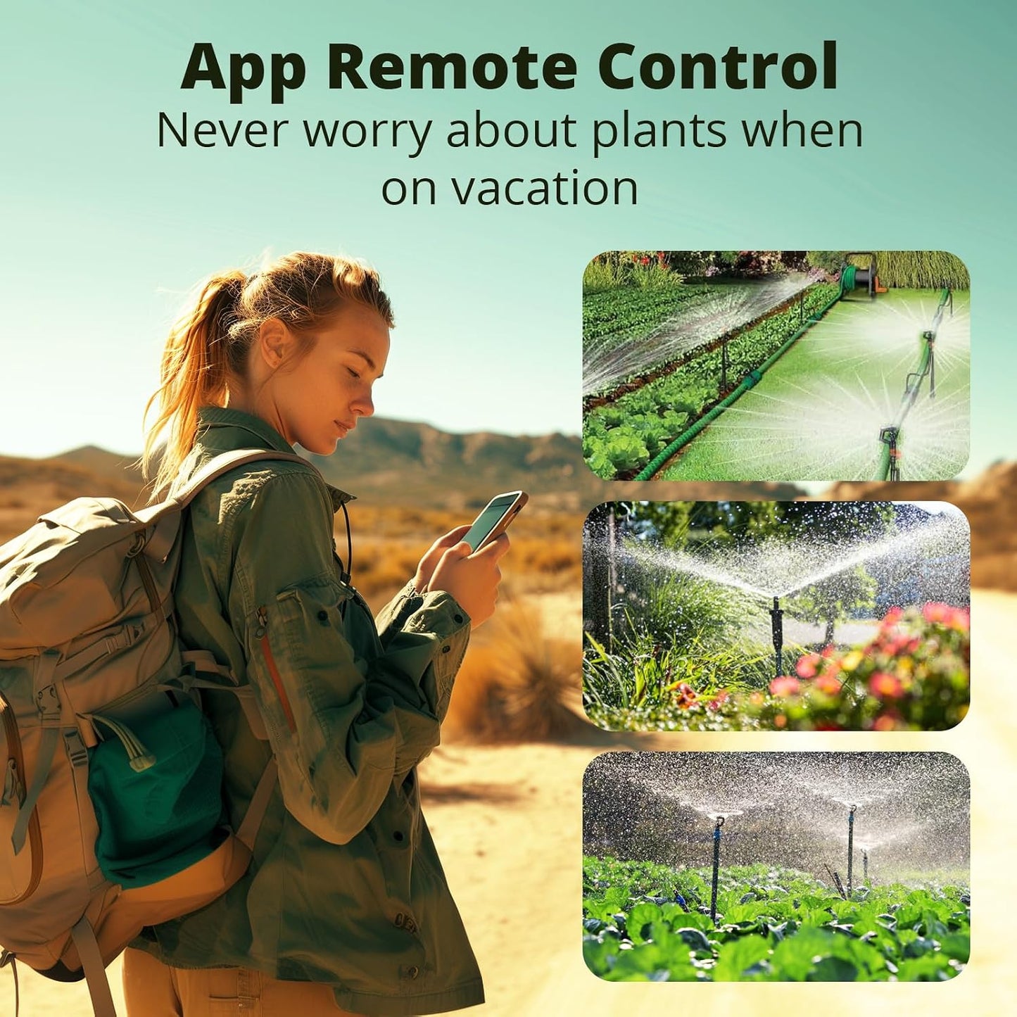 Zigbee Sprinkler Timer, Gateway Required, Smart Controller Voice Control with Alexa and Google Home, Automate Irrigation for Garden, Lawn, Pool, Outdoor Watering, SWV-NH, Black