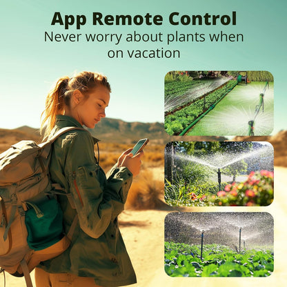 Zigbee Sprinkler Timer, Gateway Required, Smart Controller Voice Control with Alexa and Google Home, Automate Irrigation for Garden, Lawn, Pool, Outdoor Watering, SWV-NH, Black