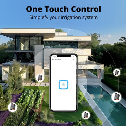 Zigbee Sprinkler Timer, Gateway Required, Smart Controller Voice Control with Alexa and Google Home, Automate Irrigation for Garden, Lawn, Pool, Outdoor Watering, SWV-NH, Black
