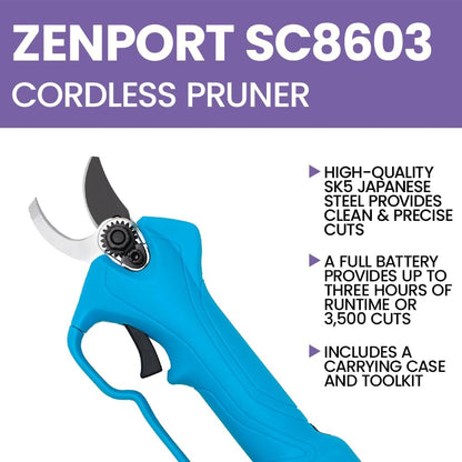 63.5" Long Reach Compact Cordless Pruner, .75-Inch Cut