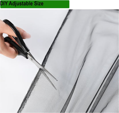 Patio Mosquito Netting, 10x13FT UV Resistant Bug Mesh for Balcony & Plants
