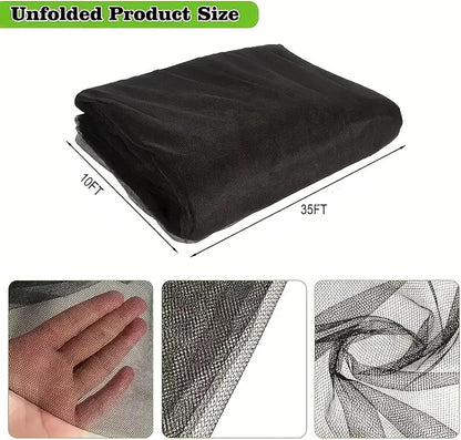 Patio Mosquito Netting, 10x13FT UV Resistant Bug Mesh for Balcony & Plants