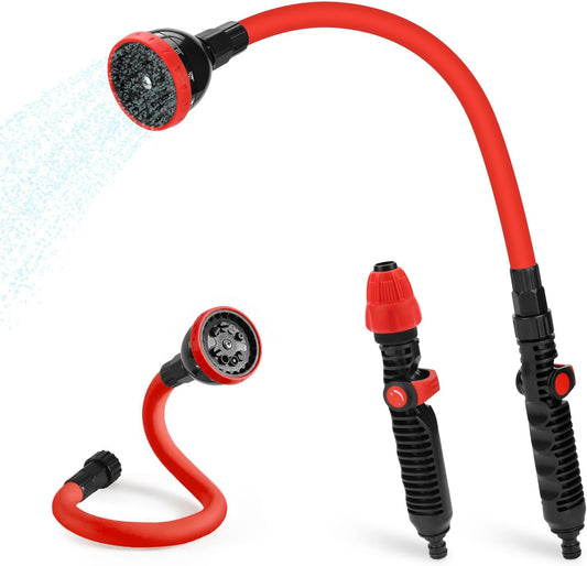 2 in 1 Bendable Watering Wand Heavy Duty for Garden/Car Cleaning