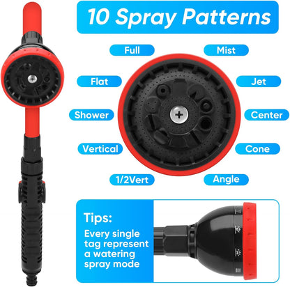 2 in 1 Bendable Watering Wand Heavy Duty for Garden/Car Cleaning