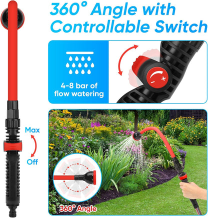 2 in 1 Bendable Watering Wand Heavy Duty for Garden/Car Cleaning