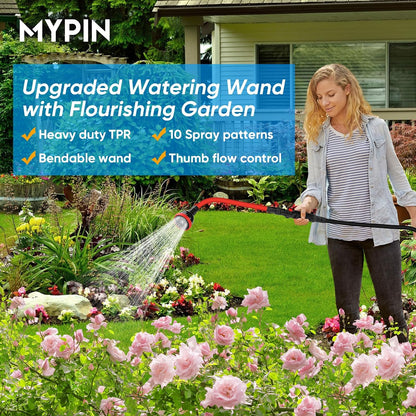 2 in 1 Bendable Watering Wand Heavy Duty for Garden/Car Cleaning