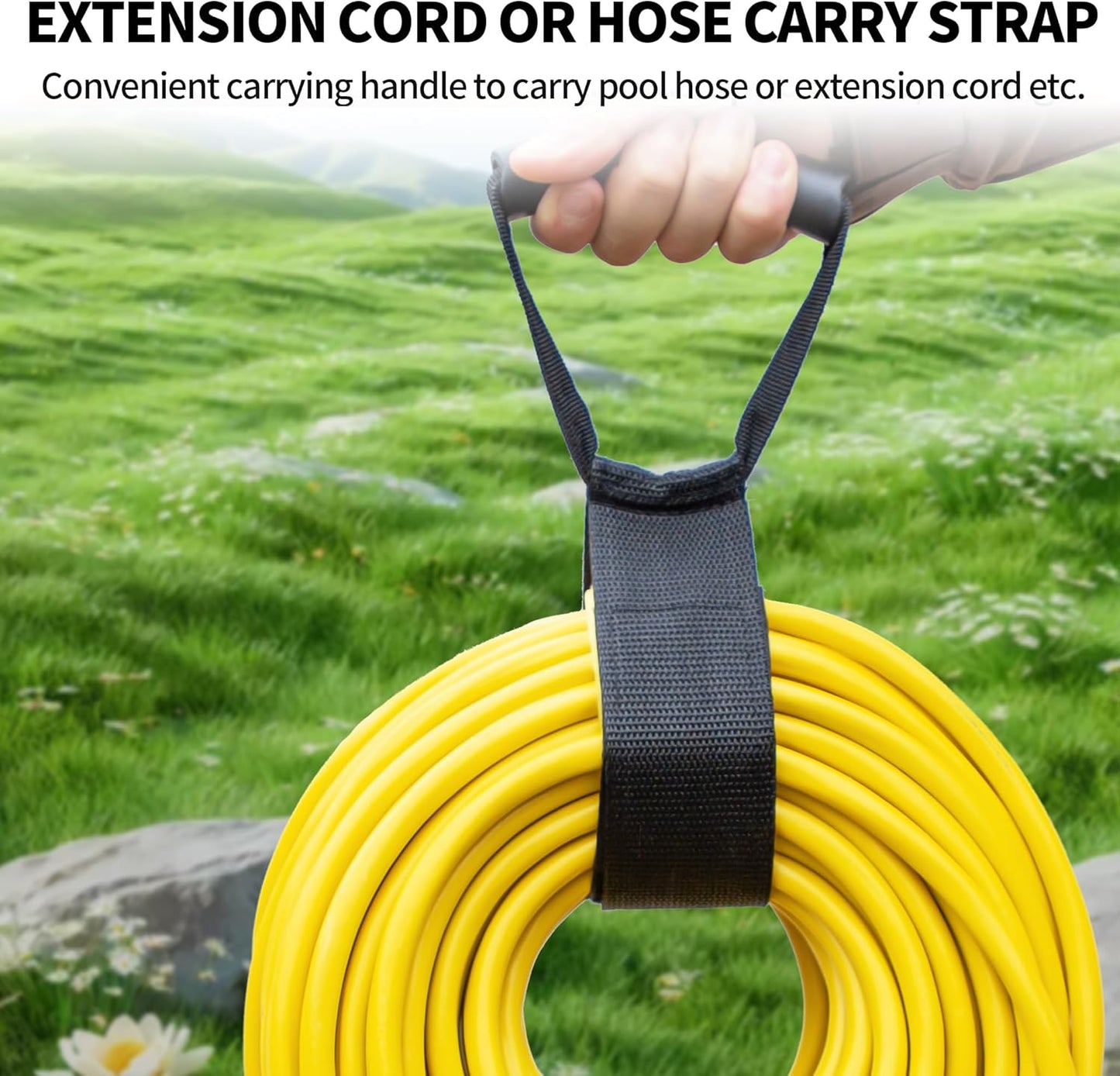 Easy-Carry Storage Straps with Handle, 26", 2-Pack