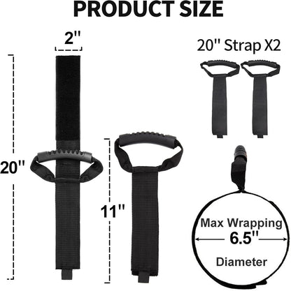Easy-Carry Storage Straps with Handle, 26", 2-Pack