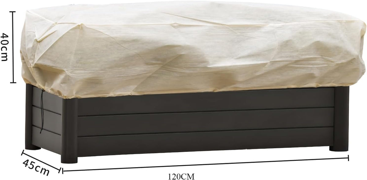 Plant Cover Freeze Protection, Winter Plant Covers, Plant Frost Cover, Tree Plant Freeze Protection Covers, Planter Plant Winter Frost Blanket with Zip Drawstring,2 Pack (59x17.7x15.7INCH)