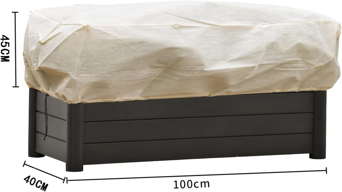 Plant Cover Freeze Protection, Winter Plant Covers, Plant Frost Cover, Tree Plant Freeze Protection Covers, Planter Plant Winter Frost Blanket with Zip Drawstring,2 Pack (59x17.7x15.7INCH)