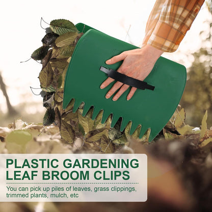 6 Pcs Leaf Scoops Hand Rakes, Large Leaf Scoops and Claws Lightweight Plastic Leaves Grabbers for Picking up Leaves, Clippings, Grass, Collect Garden Rake Scooper