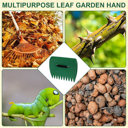 6 Pcs Leaf Scoops Hand Rakes, Large Leaf Scoops and Claws Lightweight Plastic Leaves Grabbers for Picking up Leaves, Clippings, Grass, Collect Garden Rake Scooper