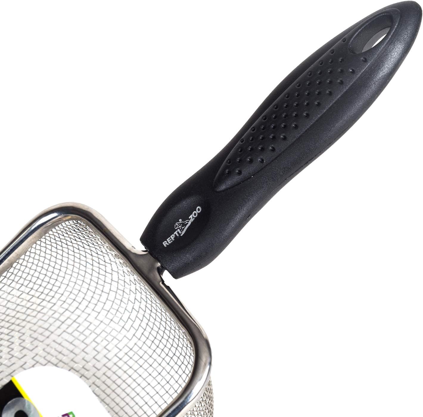 Reptile Sand Stainless Steel Fine Mesh Reptile Substrate Metal Sand Shovel Terrarium Substrate Long-Lasting Litter Cleaner Corner Scoop