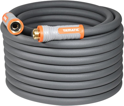 Flexible Garden Hose 5/8" x 5ft, 360° Swivel Handle, Burst 600 PSI