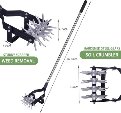 2‑in‑1 Rotary Cultivator for Tilling and Weeding