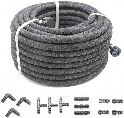 1/2" Soaker Hose 50 ft Round Rubber Garden Soaker Hoses