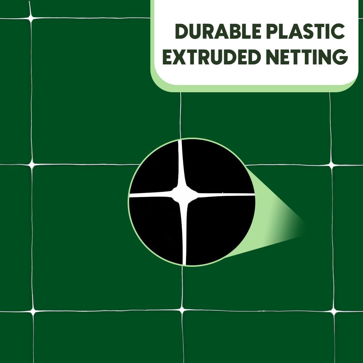 Trellis Netting, Netting, Scrog Net, Trellis Net, 5ft x 4920ft Roll, for Climbing Plants, Cut Flower Support, Garden, Grow Pea, Bean, Grape Vine, Mesh, Heavy Duty, 6x6 Inch Squares