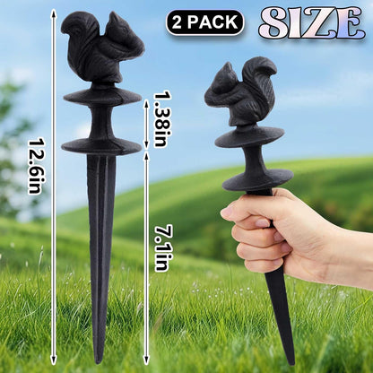 3 Pcs Colorful Butterfly Garden Hose Guide Stakes, Heavy Duty Decorative Antique Black Cast Iron Metal Hose Guides, Plant Protector for Lawn Yard Flower Bed