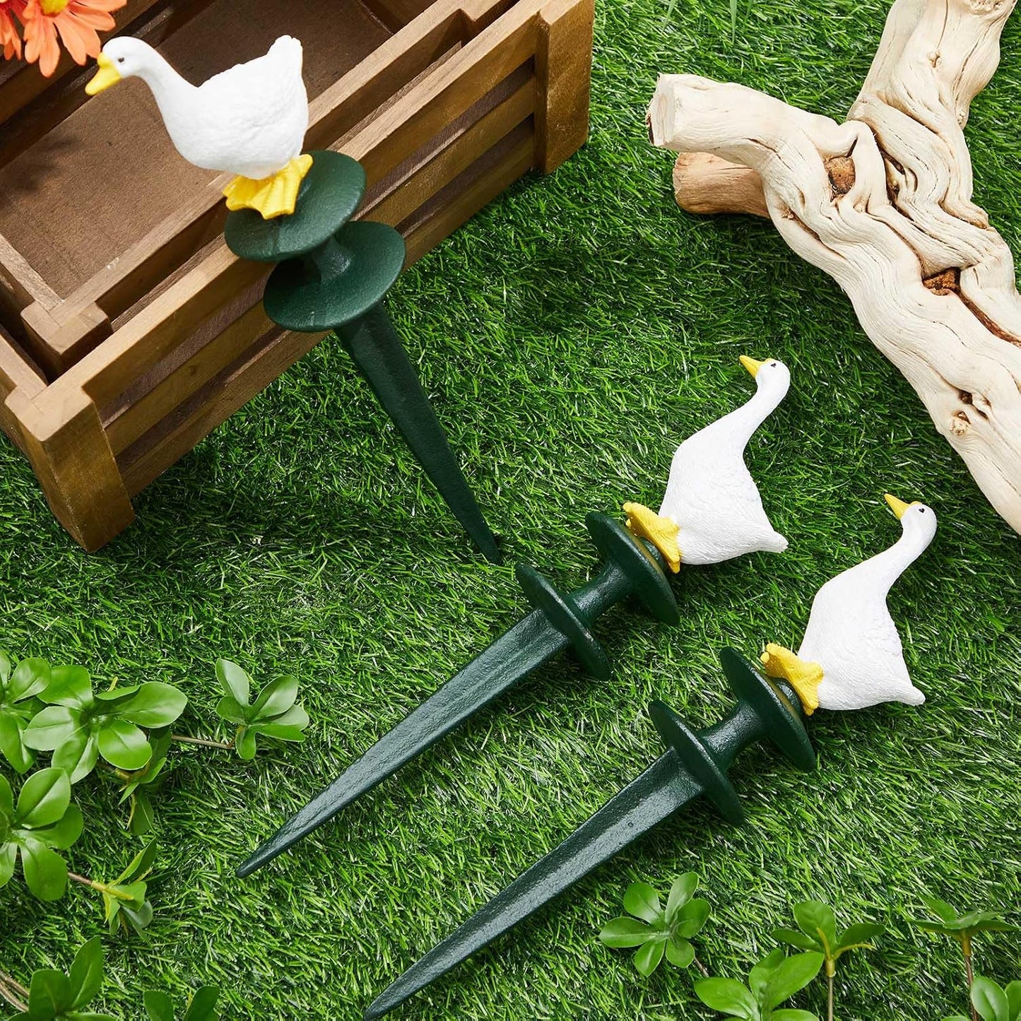 3 Pcs Colorful Butterfly Garden Hose Guide Stakes, Heavy Duty Decorative Antique Black Cast Iron Metal Hose Guides, Plant Protector for Lawn Yard Flower Bed