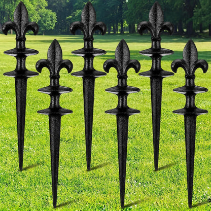 3 Pcs Colorful Butterfly Garden Hose Guide Stakes, Heavy Duty Decorative Antique Black Cast Iron Metal Hose Guides, Plant Protector for Lawn Yard Flower Bed