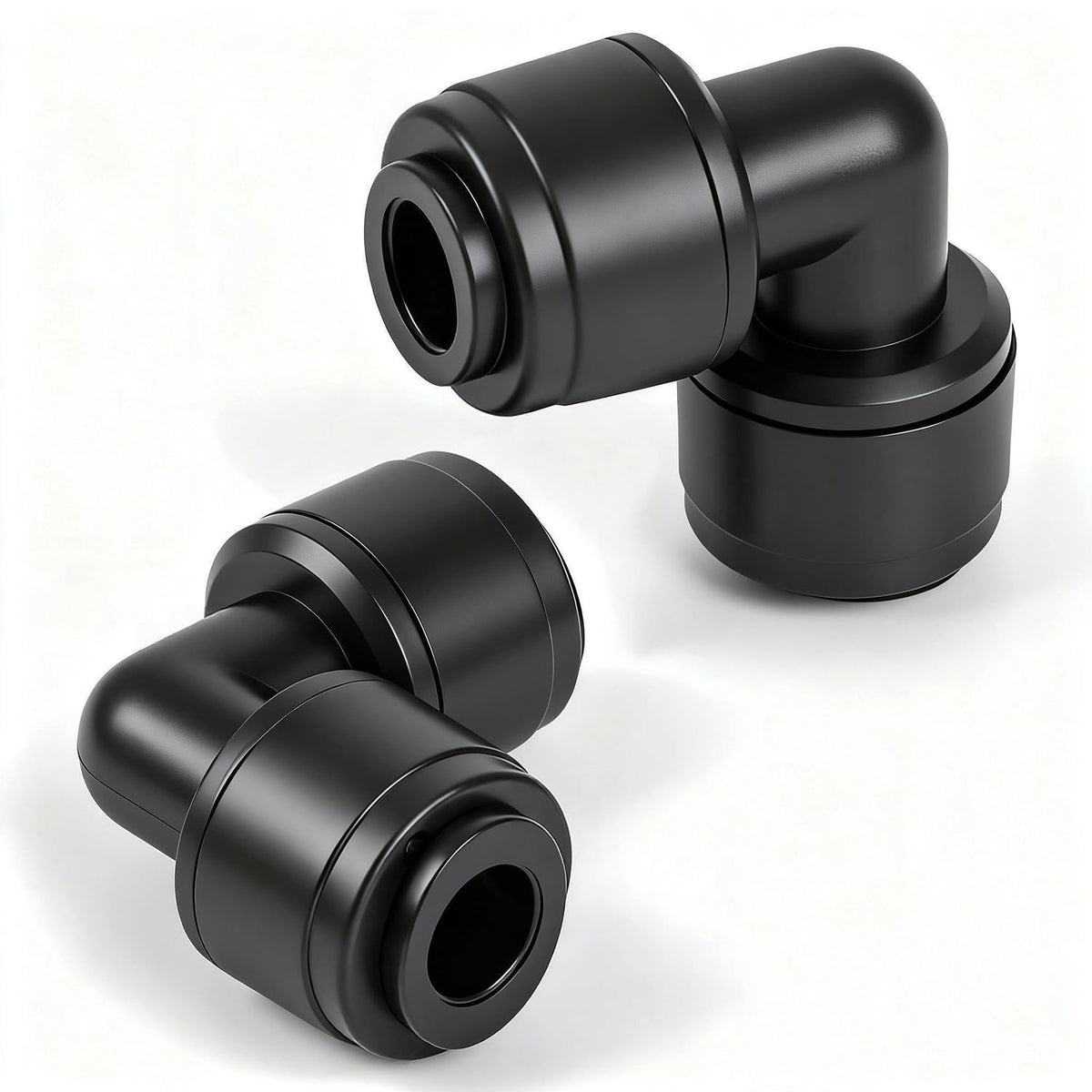 45 Pack Quick Connect 1/4 Inch Drip Irrigation Fittings Kit, 1/4" Dripline Push-to-Fit Connectors Assortment for 1/4-Inch Drip Tube for Garden Sprinkler Systems