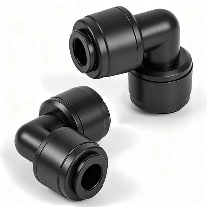 45 Pack Quick Connect 1/4 Inch Drip Irrigation Fittings Kit, 1/4" Dripline Push-to-Fit Connectors Assortment for 1/4-Inch Drip Tube for Garden Sprinkler Systems