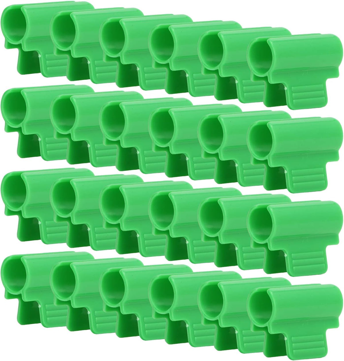 24 PCS Garden Clips,Garden Clips Greenhouse Clamps Film Row Cover Netting Tunnel Hoop Clip,Have a Strong Grip to Hold Down The Shade Cloth or Plant Cover on Garden Hoops or Greenhouse Hoops(19mm)