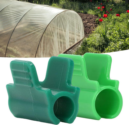 24 PCS Garden Clips,Garden Clips Greenhouse Clamps Film Row Cover Netting Tunnel Hoop Clip,Have a Strong Grip to Hold Down The Shade Cloth or Plant Cover on Garden Hoops or Greenhouse Hoops(19mm)