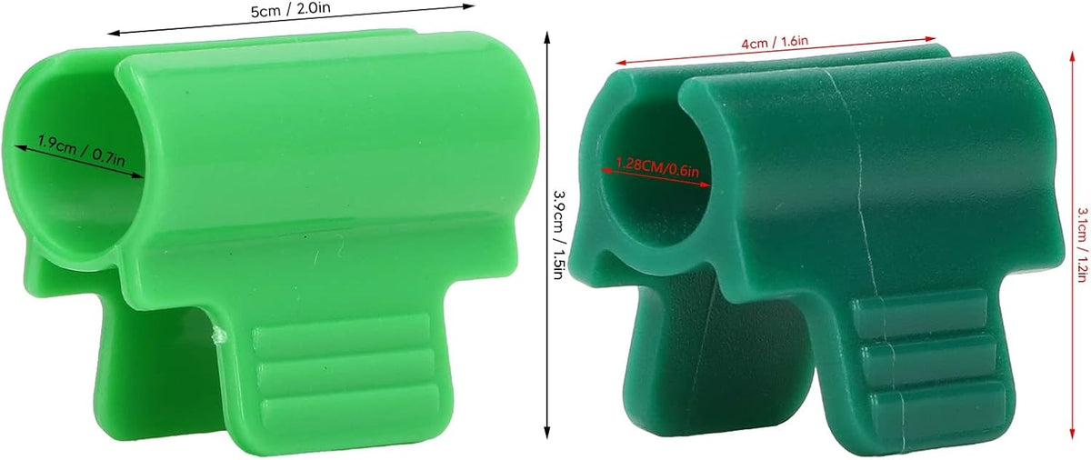 24 PCS Garden Clips,Garden Clips Greenhouse Clamps Film Row Cover Netting Tunnel Hoop Clip,Have a Strong Grip to Hold Down The Shade Cloth or Plant Cover on Garden Hoops or Greenhouse Hoops(19mm)