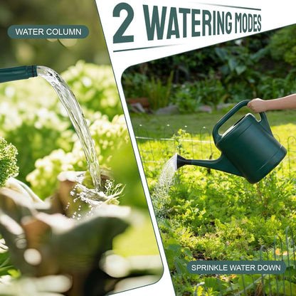 4 Pack 0.8 Gallon Watering Can for Outdoor Plants Garden Water Can with Removable Long Spout Sprinkler Head, Gardening Tool for Horticulture Classes Gift for Plant Lovers (Dark Green)