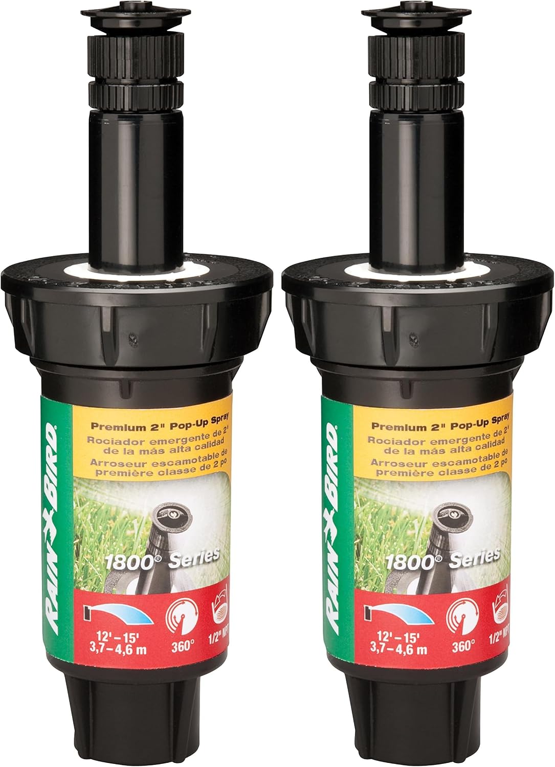 1804VAN Professional Pop-Up Sprinkler, Full Circle, 8-15 Feet, 4"
