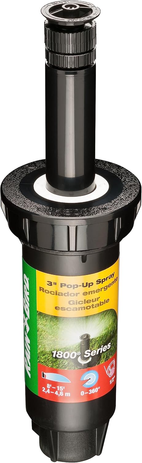 1804VAN Professional Pop-Up Sprinkler, Full Circle, 8-15 Feet, 4"