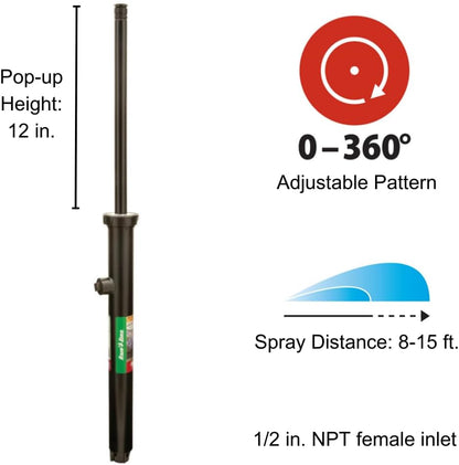 1804VAN Professional Pop-Up Sprinkler, Full Circle, 8-15 Feet, 4"