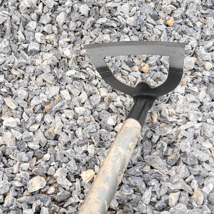 Hollow Hoe Garden Tool 8.38X6.69X4.80 Inch Heavy Duty Hand Tool for Weeding Soil Loosening Cultivating Backyard Gardening and Agriculture