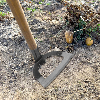 Hollow Hoe Garden Tool 8.38X6.69X4.80 Inch Heavy Duty Hand Tool for Weeding Soil Loosening Cultivating Backyard Gardening and Agriculture