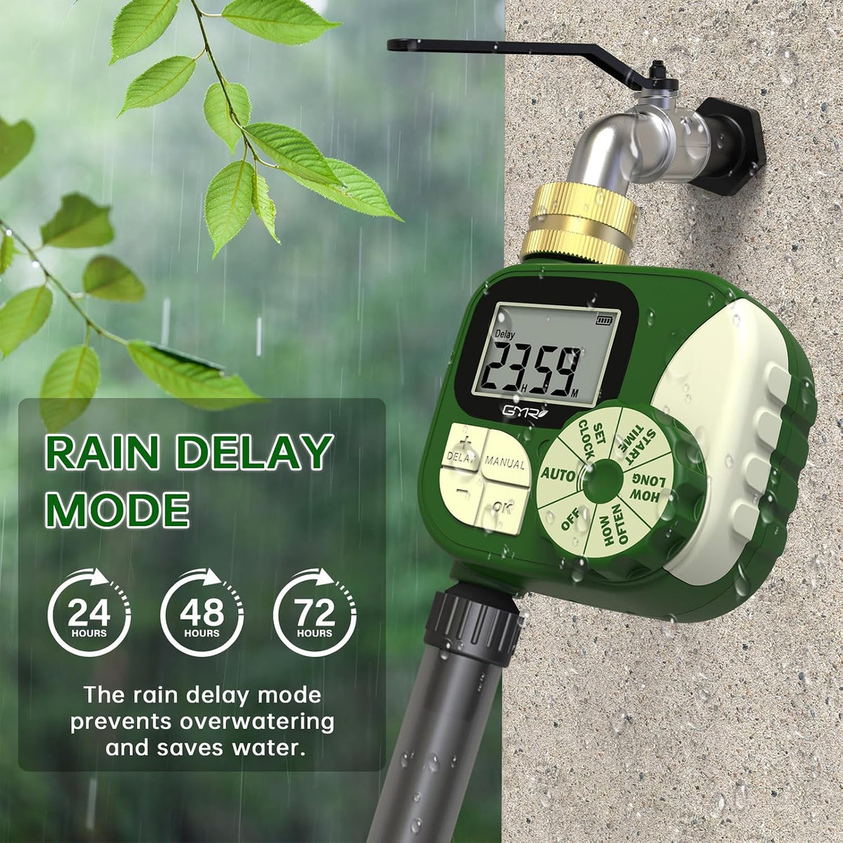 Hose Timer Water Timer for Garden Hose, Irrigation Timers with Brass Swivel