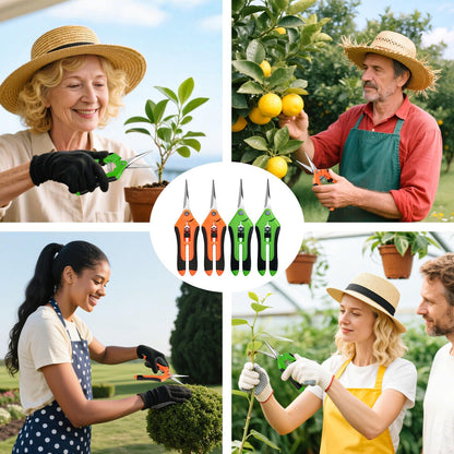4 Pack Garden Pruning Shears Scissors Clippers Stainless Steel