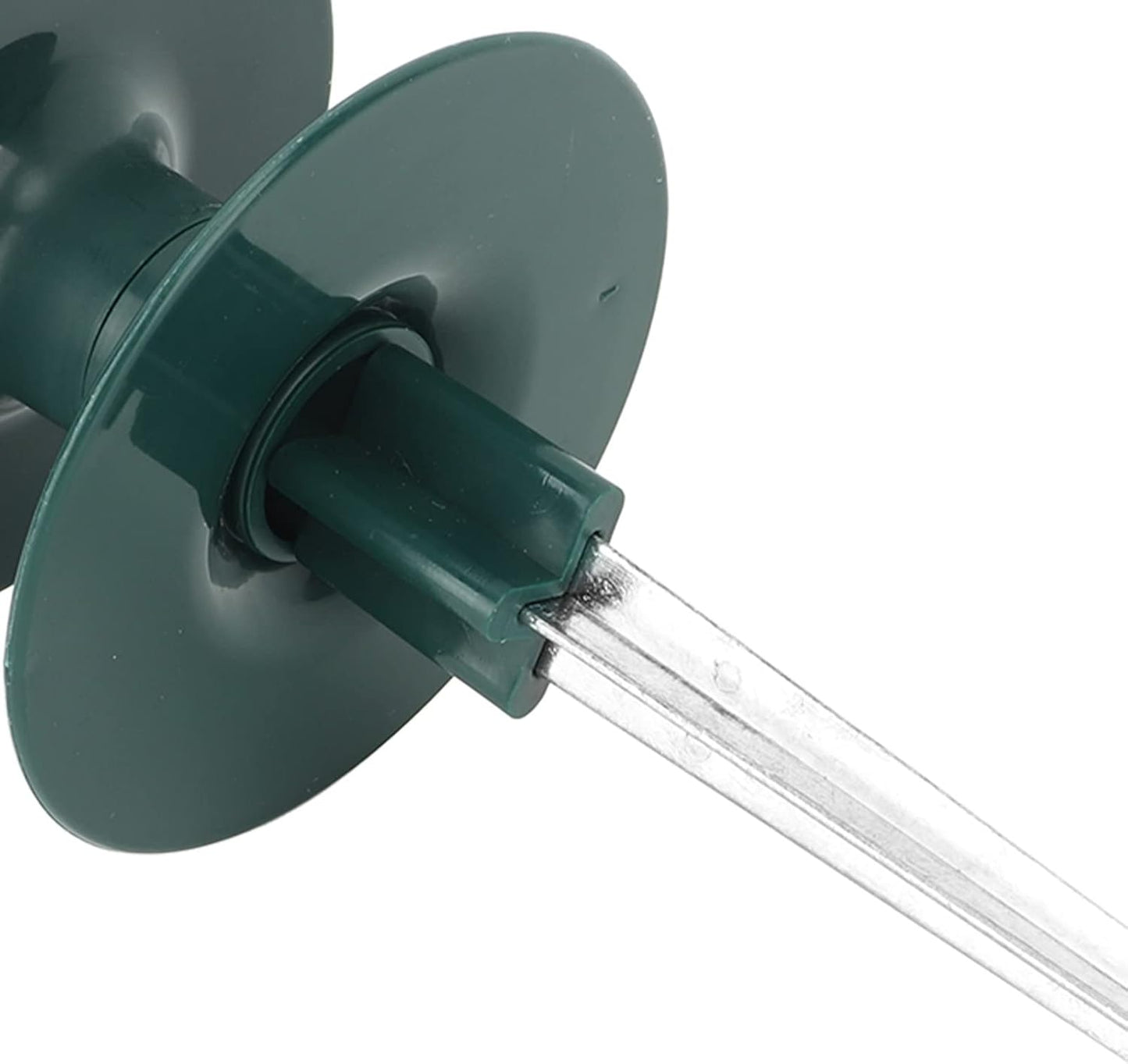 2-Pack Hose Guide Spikes, ABS Zinc Alloy Water Pipe Guide Wheel Durable Garden Hose Holder for Lawn Yard, LaborSaving Rotating Spike Protects Plants, Easy Install