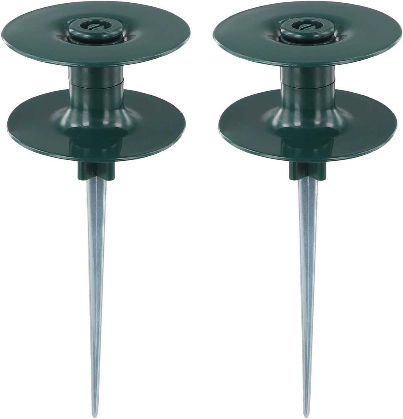 Garden Hose Roller Guide with Resin Wheel and Zinc Spike, Smooth Hose Path Protector for Yard and Garden Plants(2pcs)
