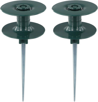 Garden Hose Roller Guide with Resin Wheel and Zinc Spike, Smooth Hose Path Protector for Yard and Garden Plants(2pcs)