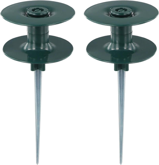 Garden Hose Roller Guide with Resin Wheel and Zinc Spike, Smooth Hose Path Protector for Yard and Garden Plants(2pcs)