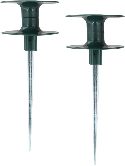 Garden Hose Roller Guide with Resin Wheel and Zinc Spike, Smooth Hose Path Protector for Yard and Garden Plants(2pcs)