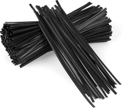 300 Pcs Plastic 5" Twist Ties for Bags, Wire Ties Reusable Twist Bread Ties for Household and Office Use