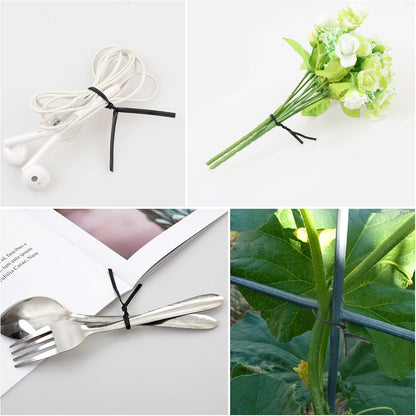300 Pcs Plastic 5" Twist Ties for Bags, Wire Ties Reusable Twist Bread Ties for Household and Office Use